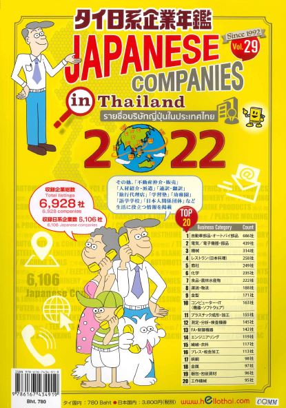 3、『タイ日系企業年鑑』Japanese Companies in Thailand（紙書籍版）